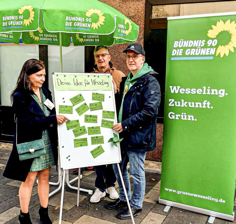 Aktionsstand in der Wesselinger Innenstadt 